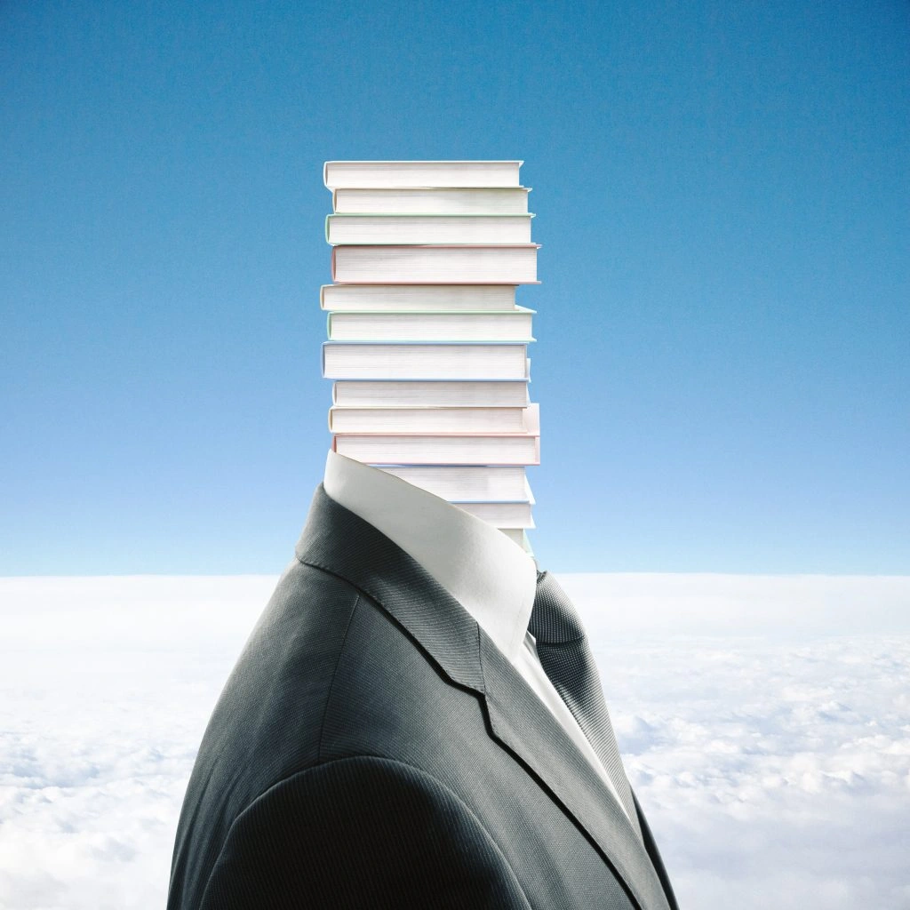 Stack of published books