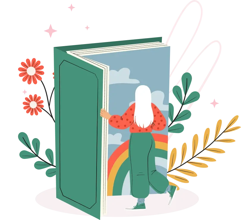 Open book illustration